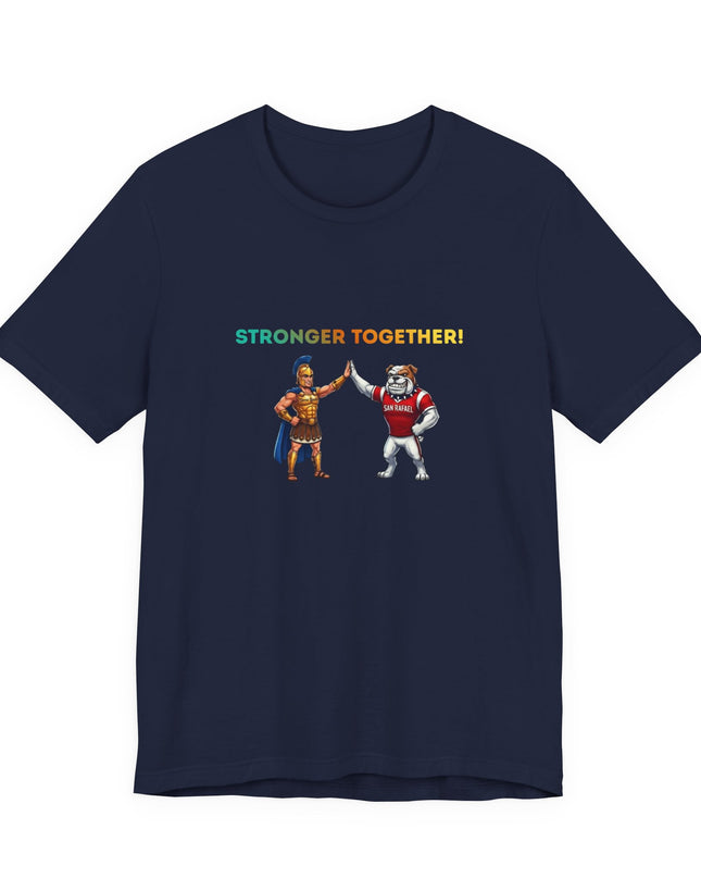 "Stronger Together SR and TL Mascots" Unisex Jersey Short Sleeve Tee