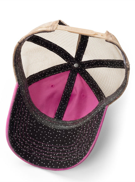 "She Saved Herself OG" Women's Washed Mesh-Back Cap
