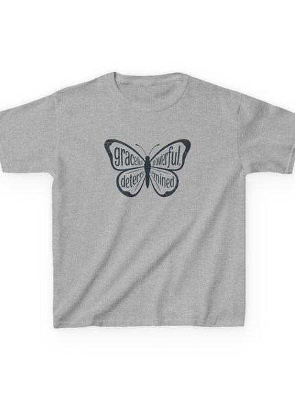 "Butterfly With Words" Kids Heavy Cotton Tee