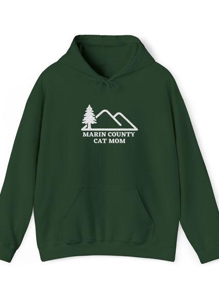 "Marin County Cat Mom" Unisex Heavy Blend Hooded Sweatshirt