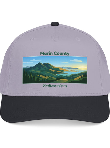 "Marin County - Endless Views" Mid Profile Baseball Cap