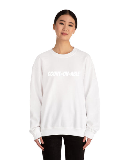 "Count-on-able" Unisex Embroidered Sweatshirt