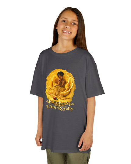 "My Father Says I am Royalty" Kids Heavy Cotton Tee