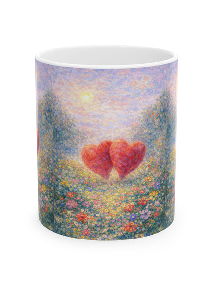 "Valentine's Day - Monet Style" Ceramic Mug, (11oz, 15oz)