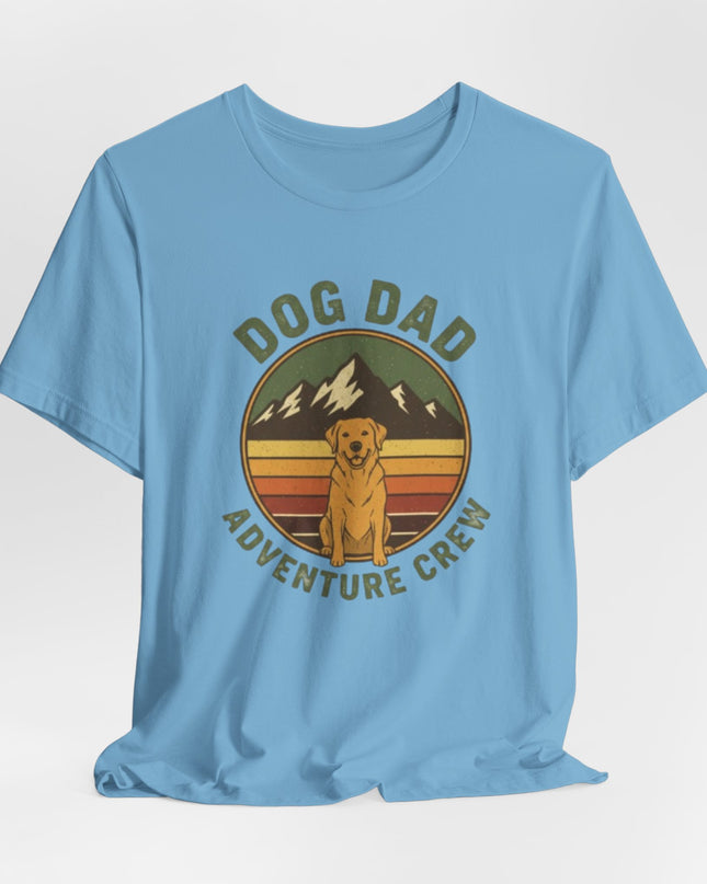 "Dog Dad Adventure Crew" Unisex Jersey Short Sleeve Tee