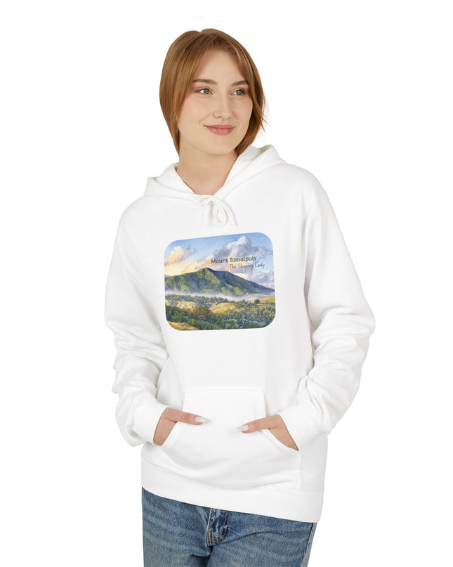 "Mount Tamalpais, the Sleeping Lady" Unisex Midweight Softstyle Fleece Hoodie