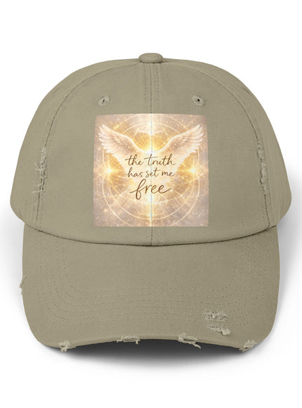 "The Truth Will Set You Free" Unisex Distressed Cap