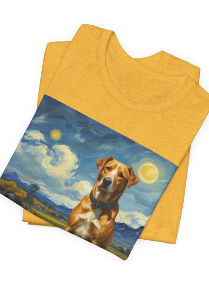 "Dog - Vincent van Gogh Style" V.1 Unisex Jersey Short Sleeve Tee