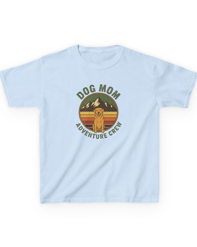 "Dog Mom Adventure Crew" Kids Heavy Cotton Tee