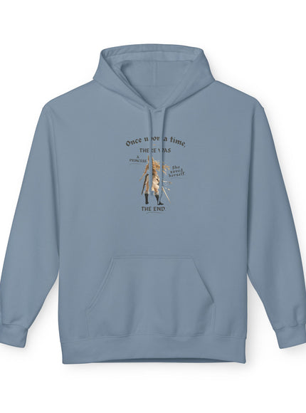 "She Saved Herself V1" (Ink both sides) Unisex Midweight Softstyle Fleece Hoodie