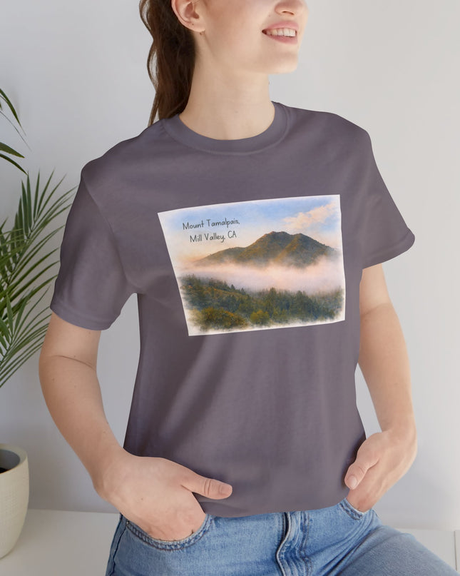 "Mount Tamalpais, Mill Valley, California" Unisex Jersey Short Sleeve Tee