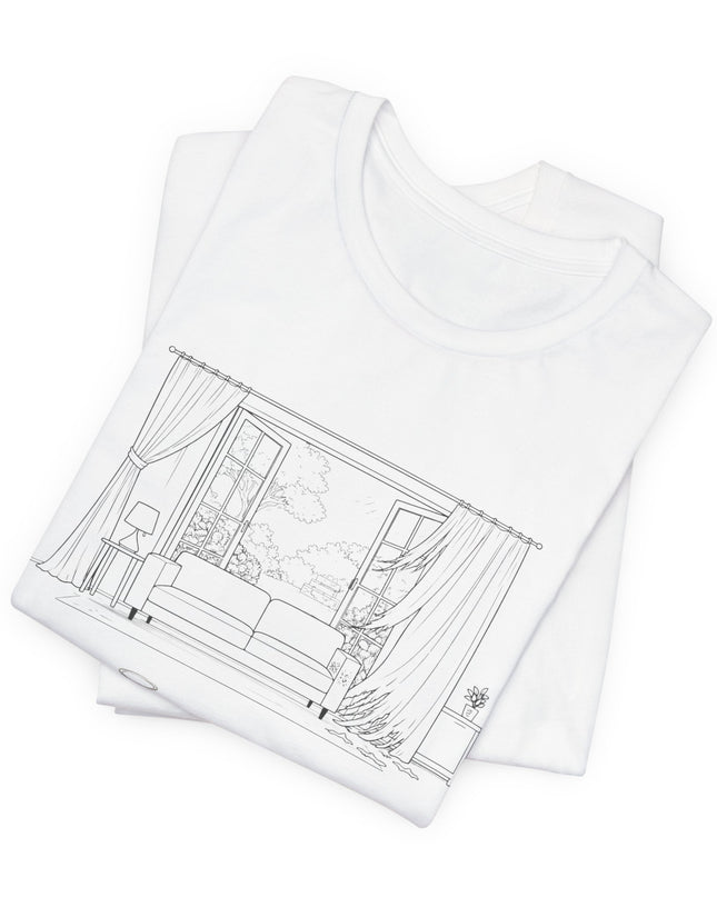 "Wasn't Me Kitty – Curtains" Unisex Jersey Short Sleeve Tee