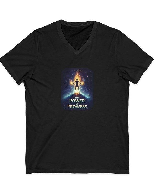 "The Power of Prowess" Unisex Jersey Short Sleeve V-Neck Tee