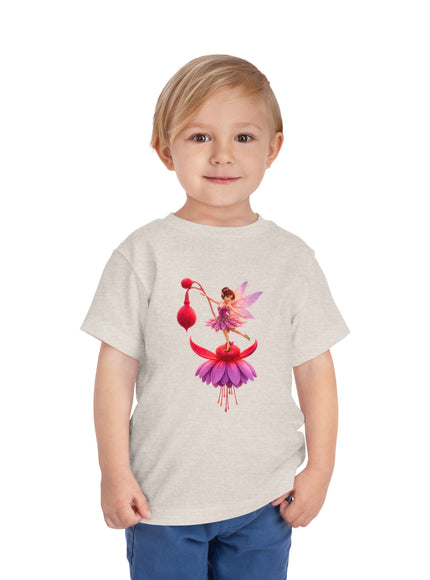 "Fuchsia Fairy" Toddler Short Sleeve Tee
