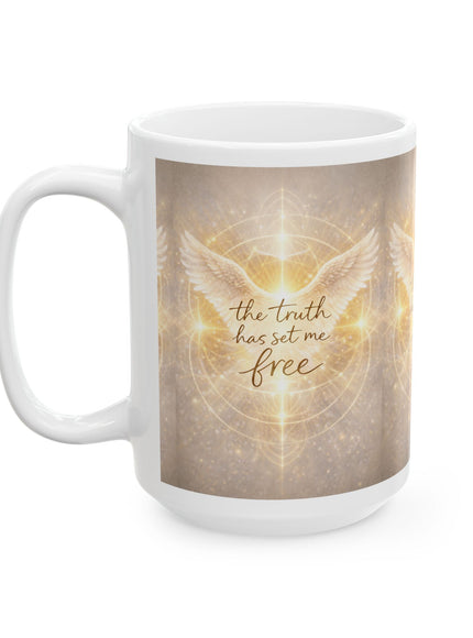 "The Truth Will Set You Free" Ceramic Mug, (11oz, 15oz)