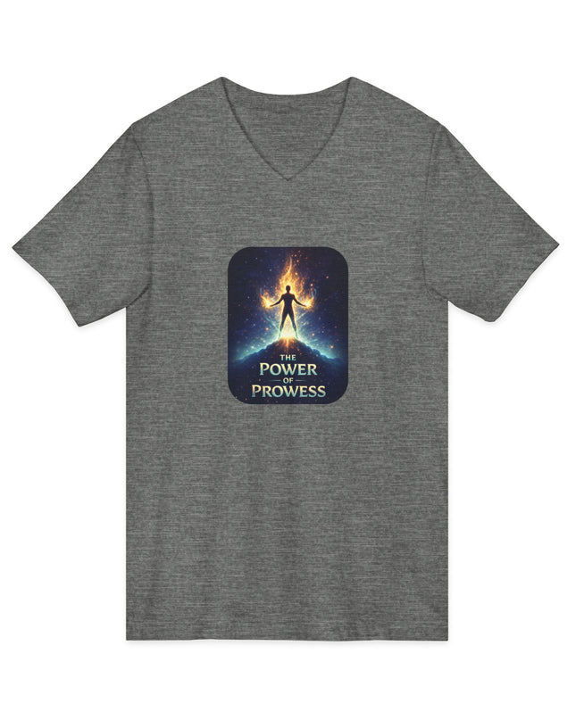 "The Power of Prowess" Unisex Jersey Short Sleeve V-Neck Tee