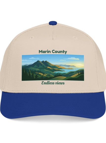 "Marin County - Endless Views" Mid Profile Baseball Cap