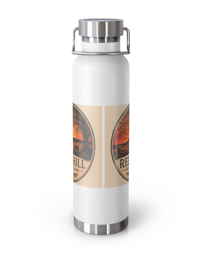 "Red Hill Sunset Farms" Copper Vacuum Insulated Bottle, 22oz