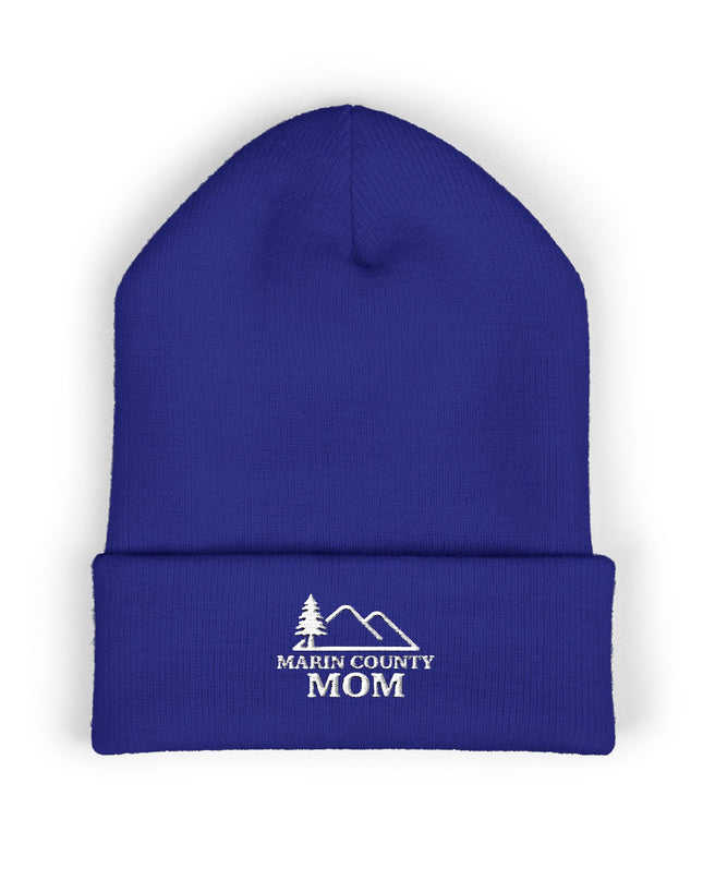 "Marin County Mom" Classic Cuffed Beanie (Embroidery)