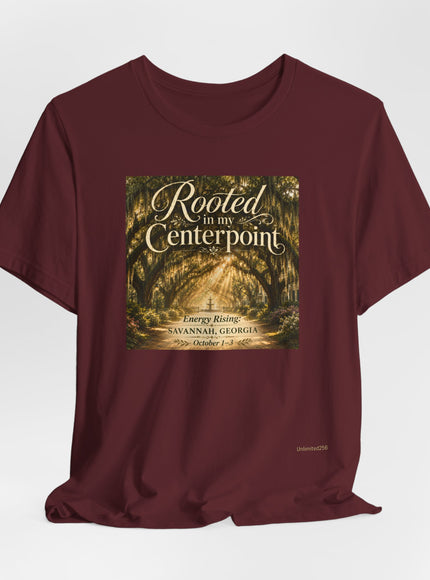 "Rooted in my Centerpoint" Unisex Jersey Short Sleeve Tee