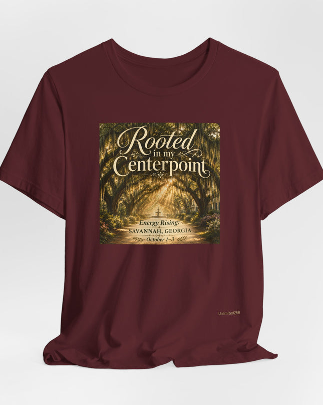 "Rooted in my Centerpoint" Unisex Jersey Short Sleeve Tee