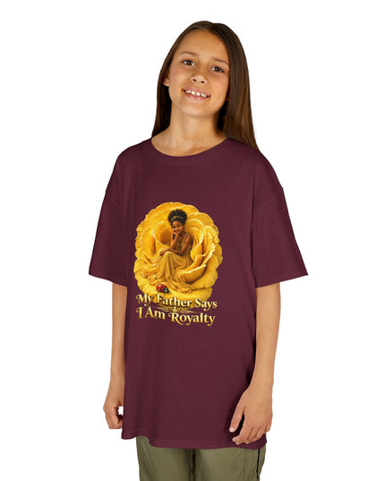 "My Father Says I am Royalty" Kids Heavy Cotton Tee