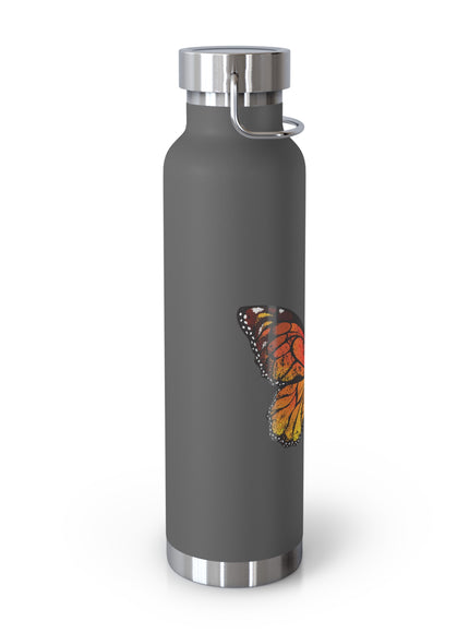 "Butterflies and Poppies Marin County, California" Copper Vacuum Insulated Bottle, 22oz