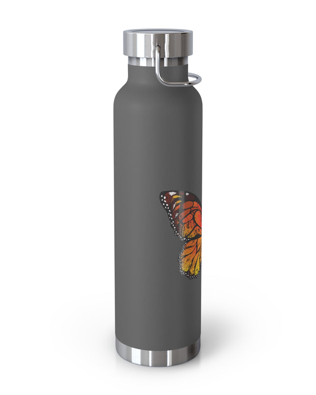 "Butterflies and Poppies Marin County, California" Copper Vacuum Insulated Bottle, 22oz