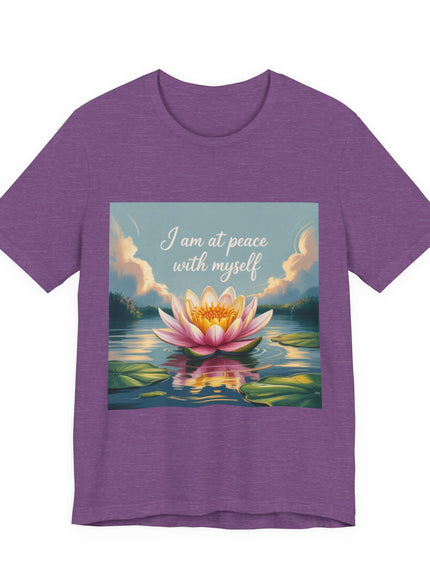 "I am at Peace with Myself" Women's and Men's Jersey Short Sleeve Tee
