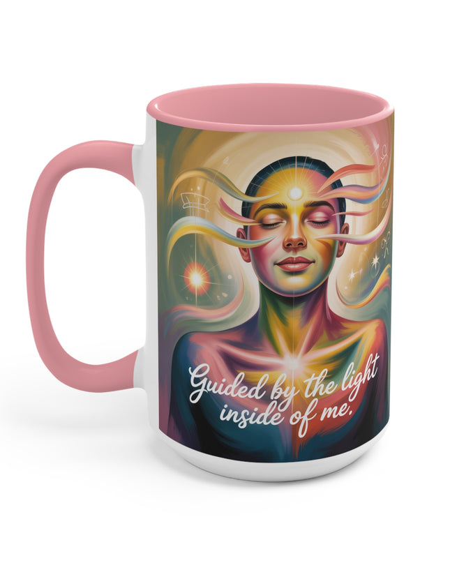 "Guided by the Light Inside Me" Accent Mug