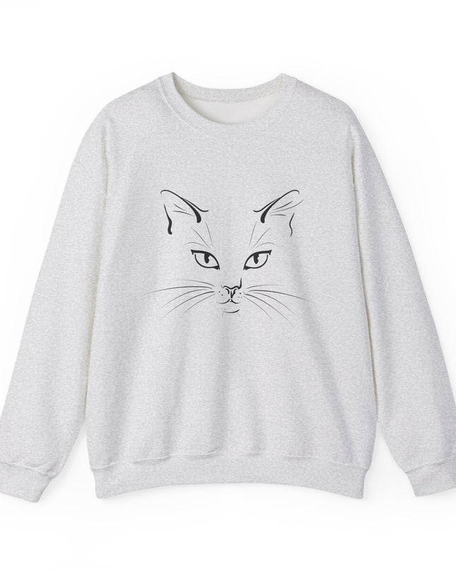 "Cat Face Sketch" Unisex Adult Sweatshirt