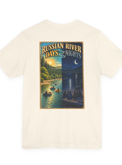 "Russian River Days, Russian River Nights" Unisex Jersey Short Sleeve Tee