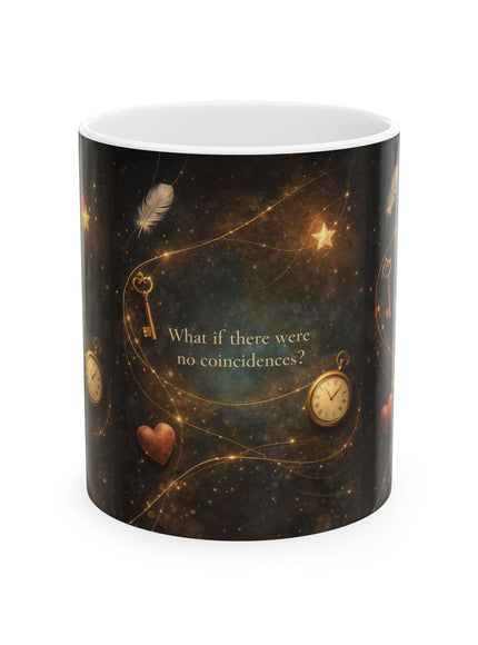"What If There Were No Coincidences" Ceramic Mug, (11oz, 15oz)