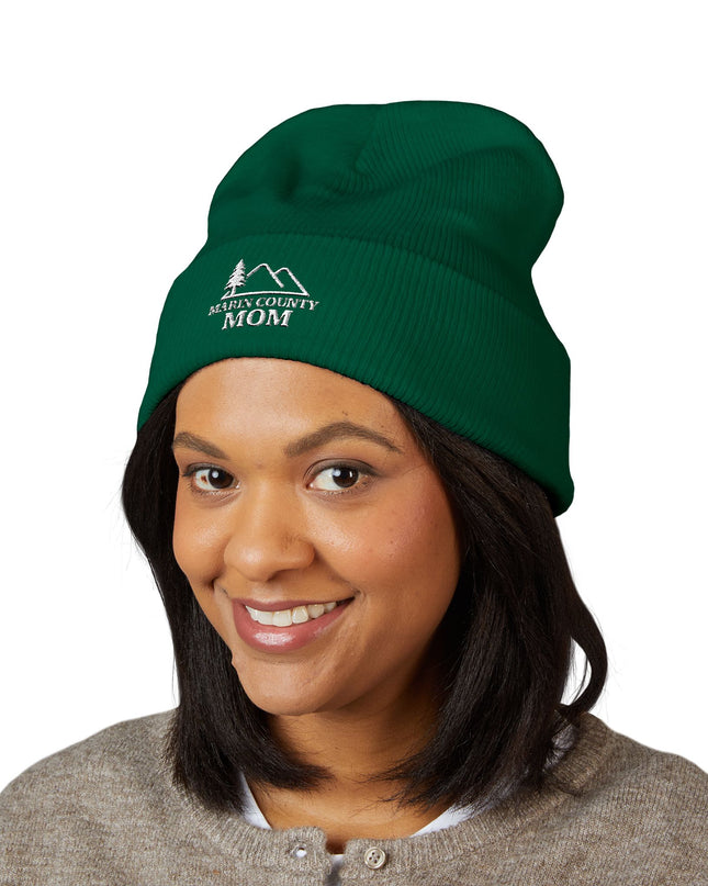 "Marin County Mom" Classic Cuffed Beanie (Embroidery)