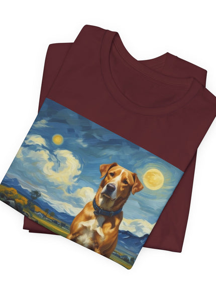 "Dog - Vincent van Gogh Style" V.1 Unisex Jersey Short Sleeve Tee