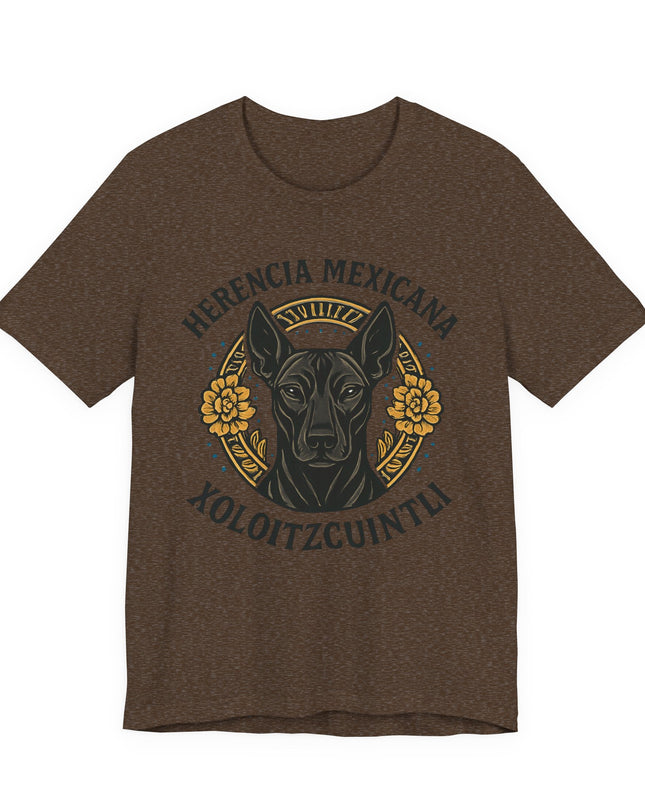 "Herencia mexicana - Xoloitzcuintli" Unisex Jersey Short Sleeve Tee