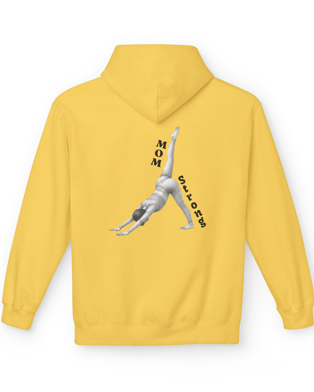"Mom Strong Pilates" (Darker ink on both sides) Unisex Midweight Softstyle Fleece Hoodie