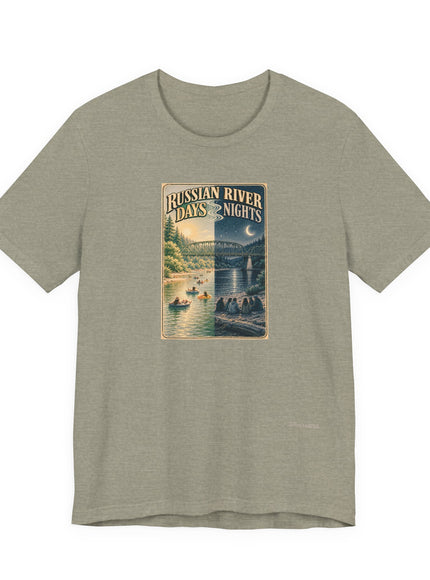 "Russian River Days, Russian River Nights" Unisex Jersey Short Sleeve Tee