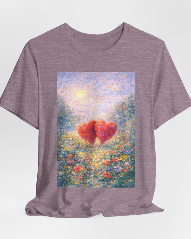 "Valentine's Day - Monet Style" Unisex Jersey Short Sleeve Tee