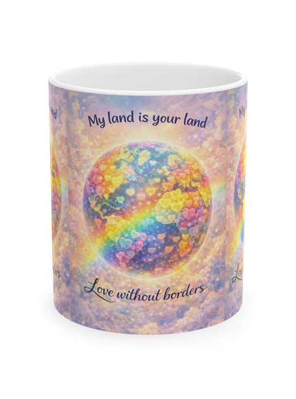 "My Land is Your Land" Ceramic Mug, (11oz, 15oz)
