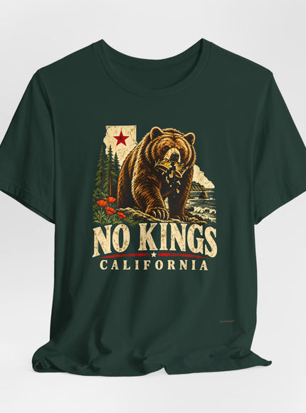 "No Kings California" Unisex Jersey Short Sleeve Tee
