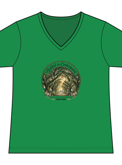 "Rooted in my Centerpoint" Women's Ideal V-Neck Tee