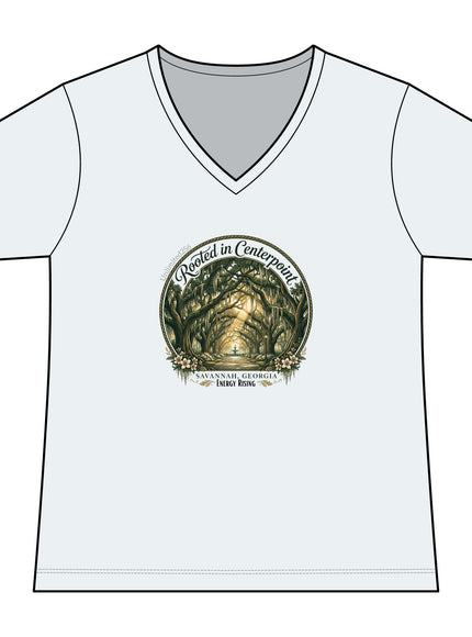 "Rooted in my Centerpoint" Women's Ideal V-Neck Tee