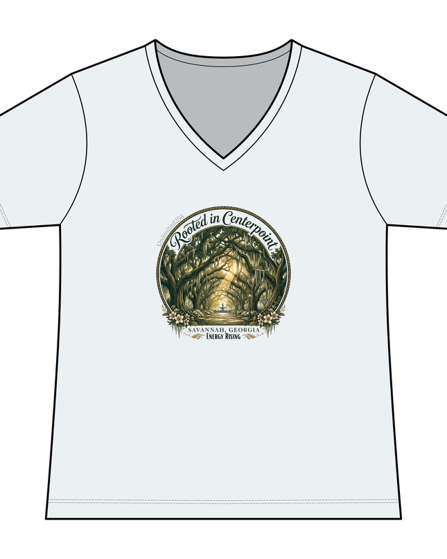 "Rooted in my Centerpoint" Women's Ideal V-Neck Tee