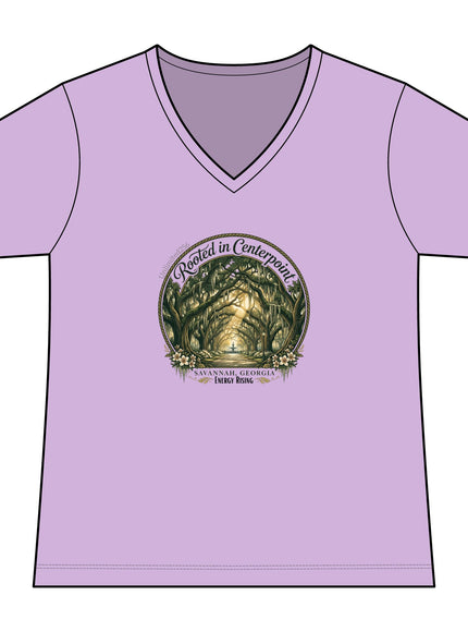 "Rooted in my Centerpoint" Women's Ideal V-Neck Tee