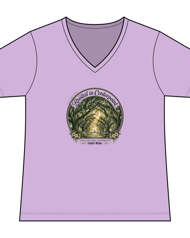 "Rooted in my Centerpoint" Women's Ideal V-Neck Tee