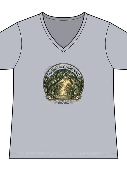 "Rooted in my Centerpoint" Women's Ideal V-Neck Tee