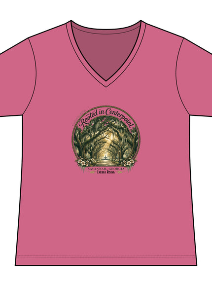 "Rooted in my Centerpoint" Women's Ideal V-Neck Tee