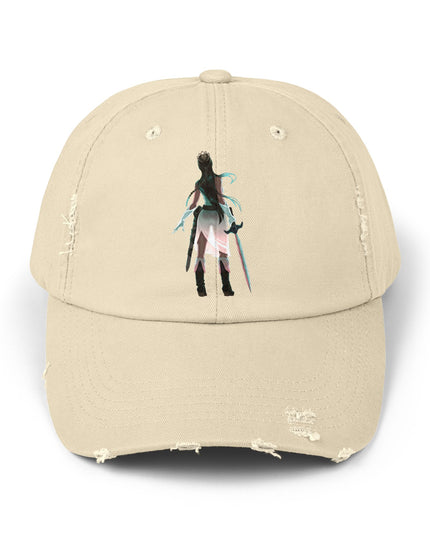 "Female warrior" Unisex Distressed Cap