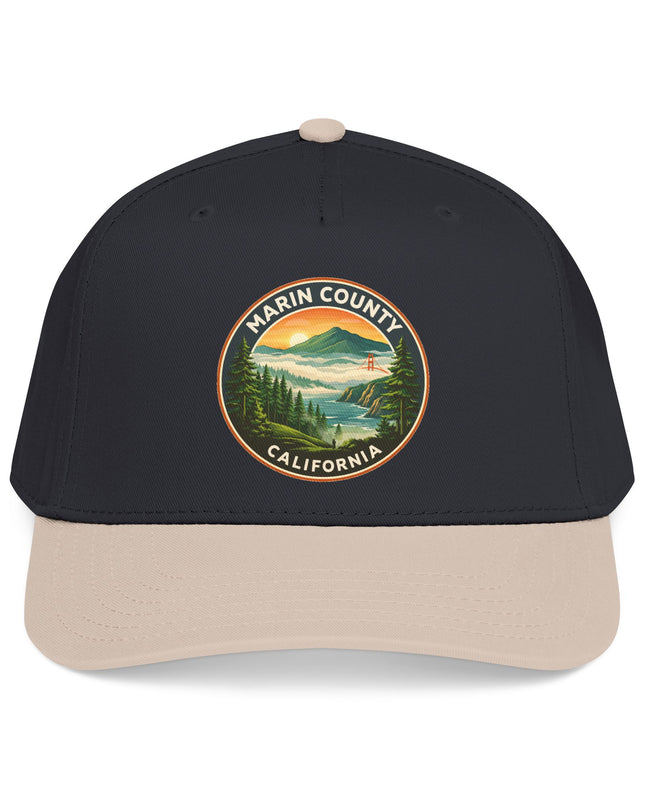 "Marin County, Above the Fog" Mid Profile Baseball Cap